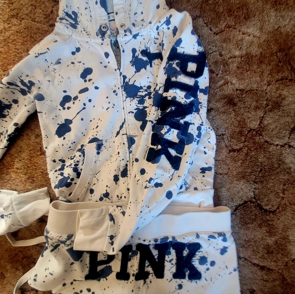 Vintage and RARE PINK Victoria's Secret Paint Splatter Set - Picture 3 of 6